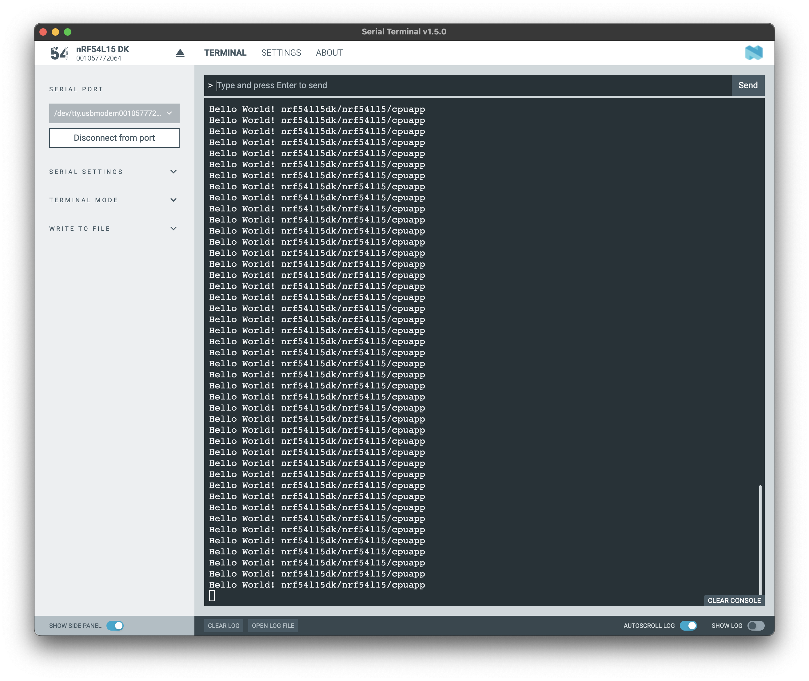 Serial Output